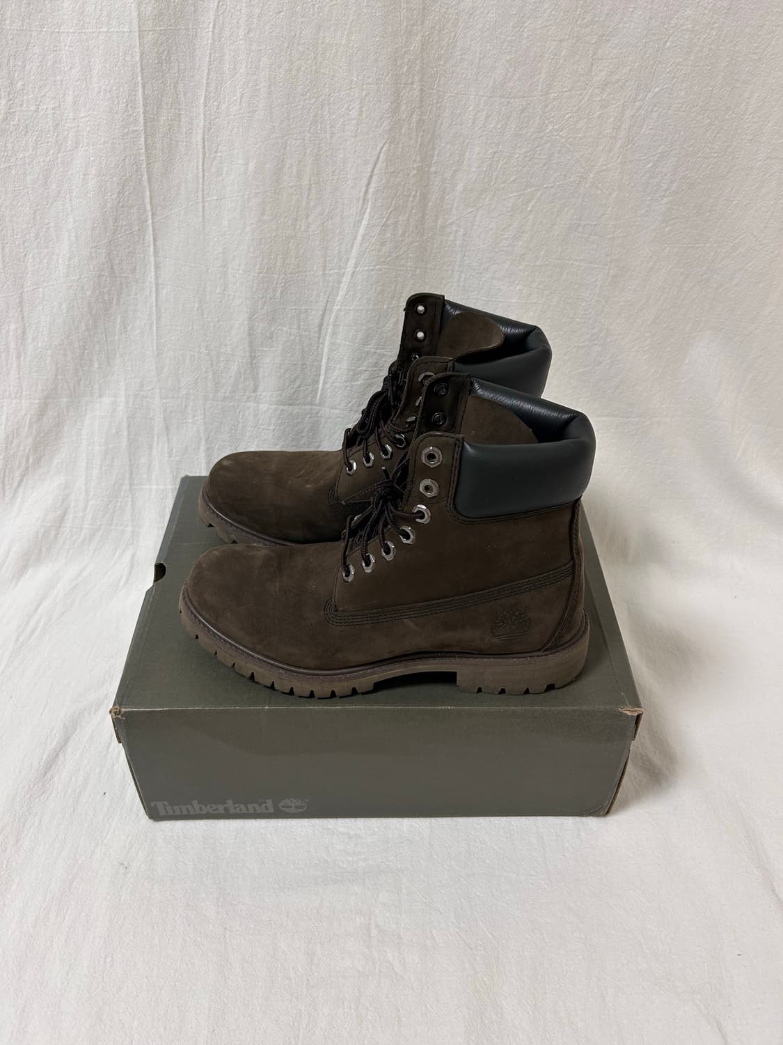 팀버랜드 6인치 스웨이드 부츠 다크 브라운 250mm 상품이미지1