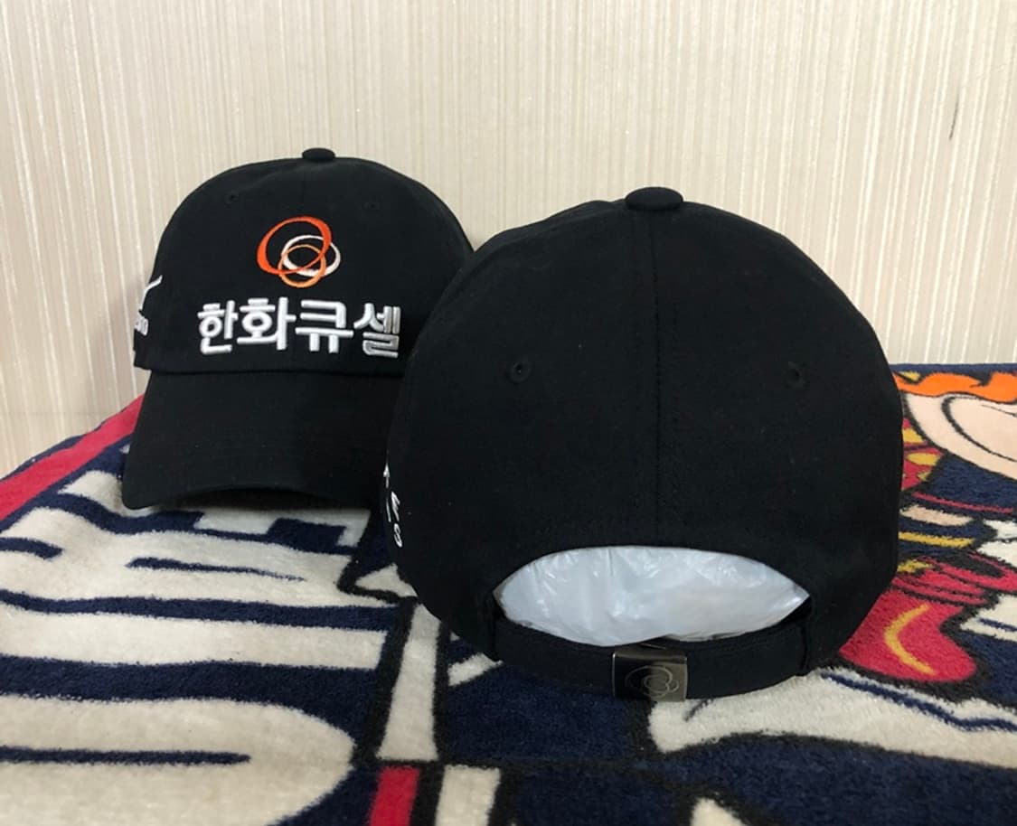 미즈노 한화큐셀골프단 프로골퍼 모자/캡(블랙) 상품이미지8