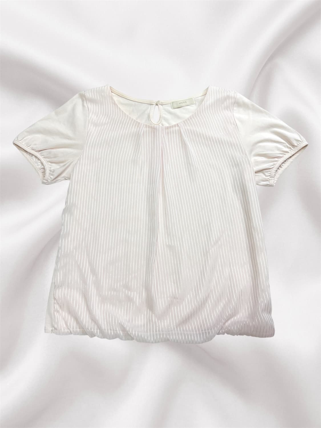 any SIS 딸기우유 핑크 반소매 블라우스 탑 상품이미지1