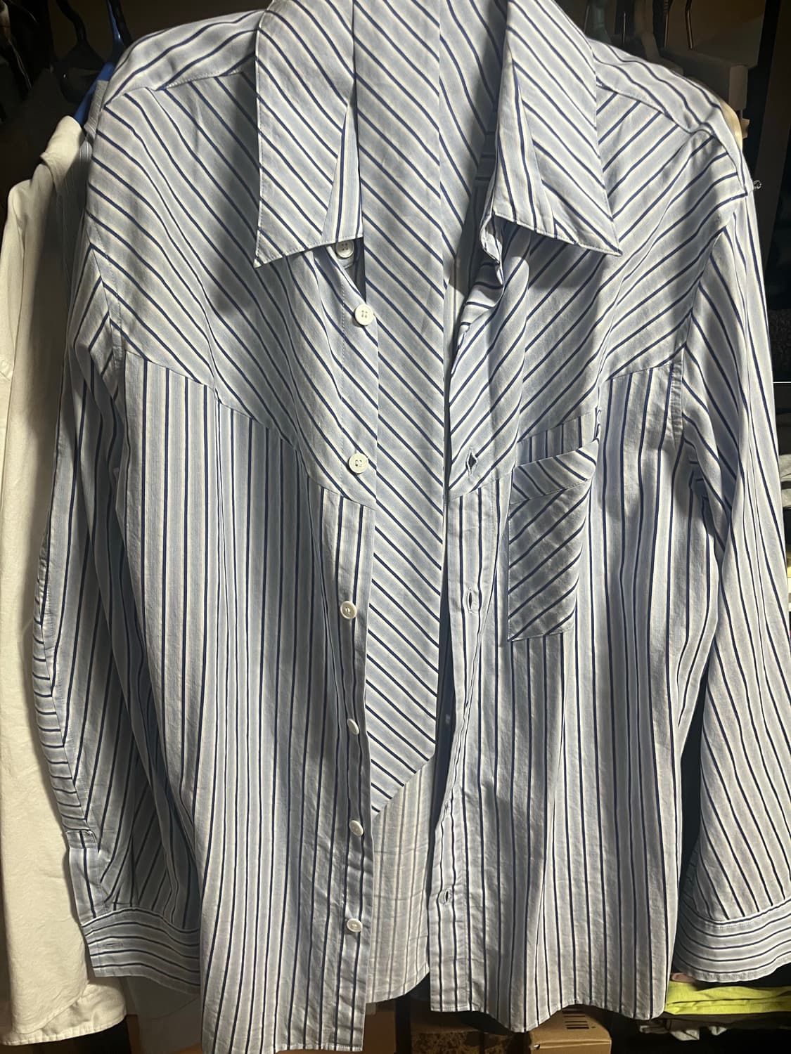 M) aieul stripe shirts 상품이미지2