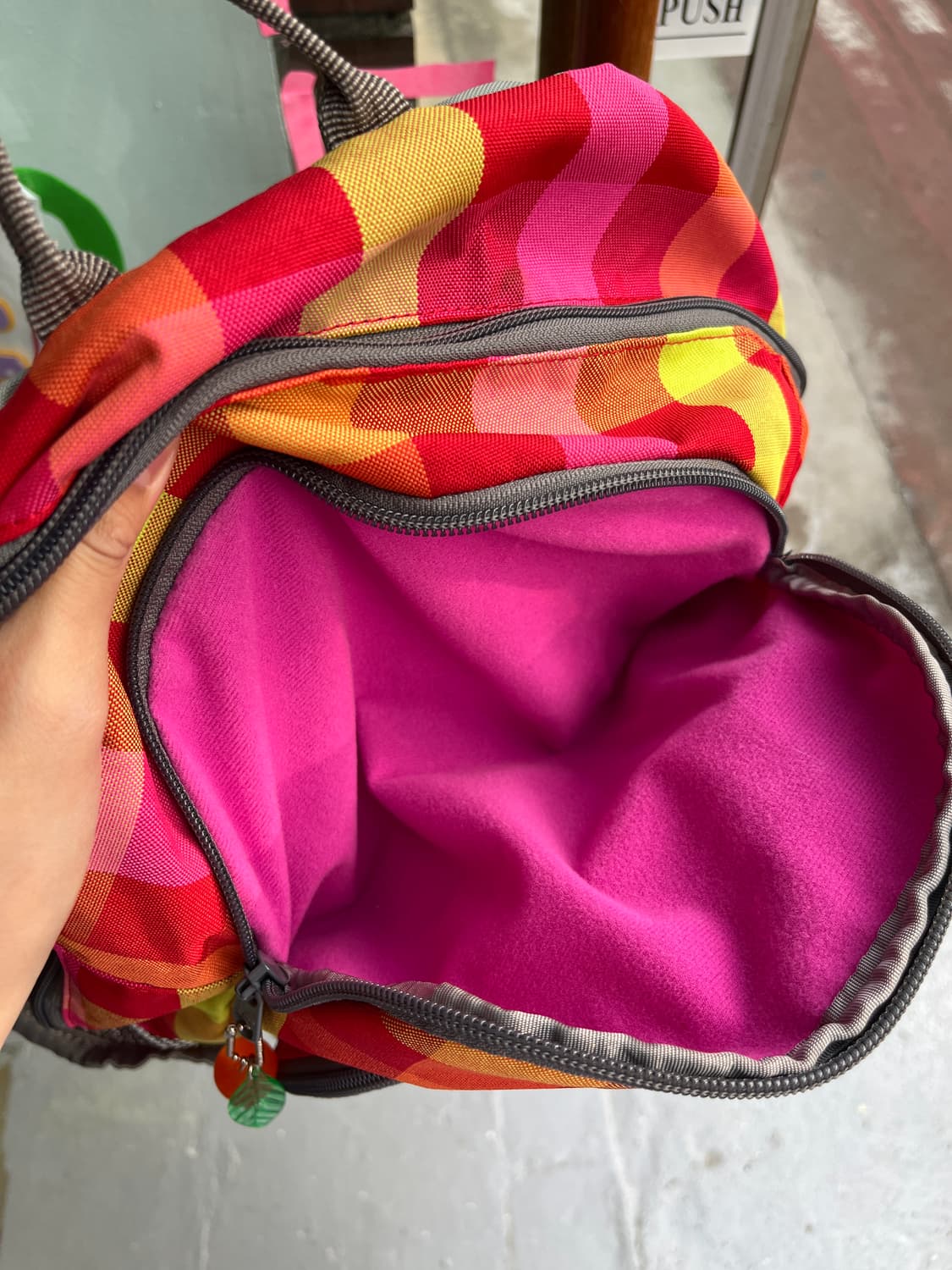 레드 체크무늬 dakine 백팩 🎒 상품이미지9