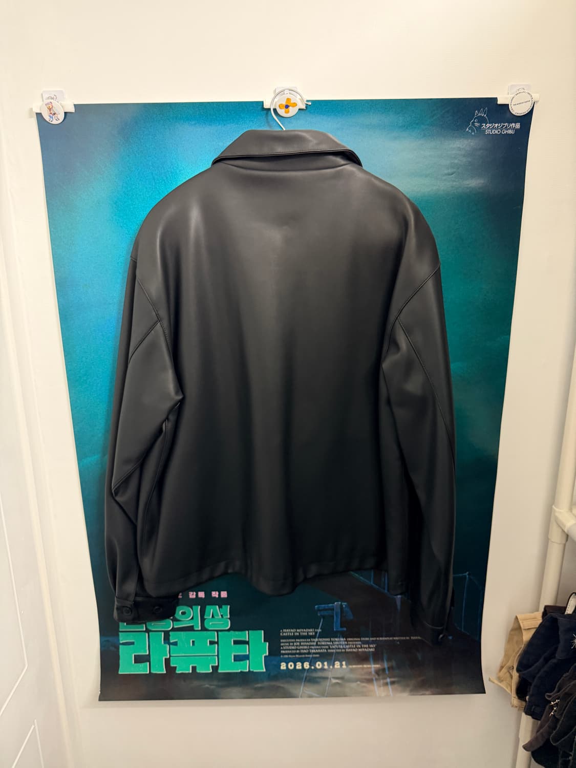 라퍼지 스토어 / 버핑레더 미니멀 포켓 블루종 상품이미지3