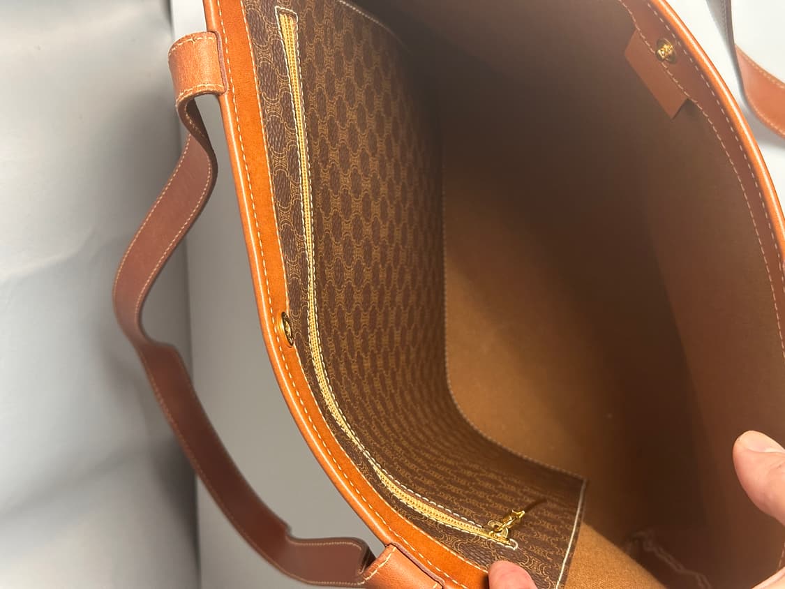 셀린느 마카담 브라운 PVC & 가죽 쇼퍼백 상품이미지8