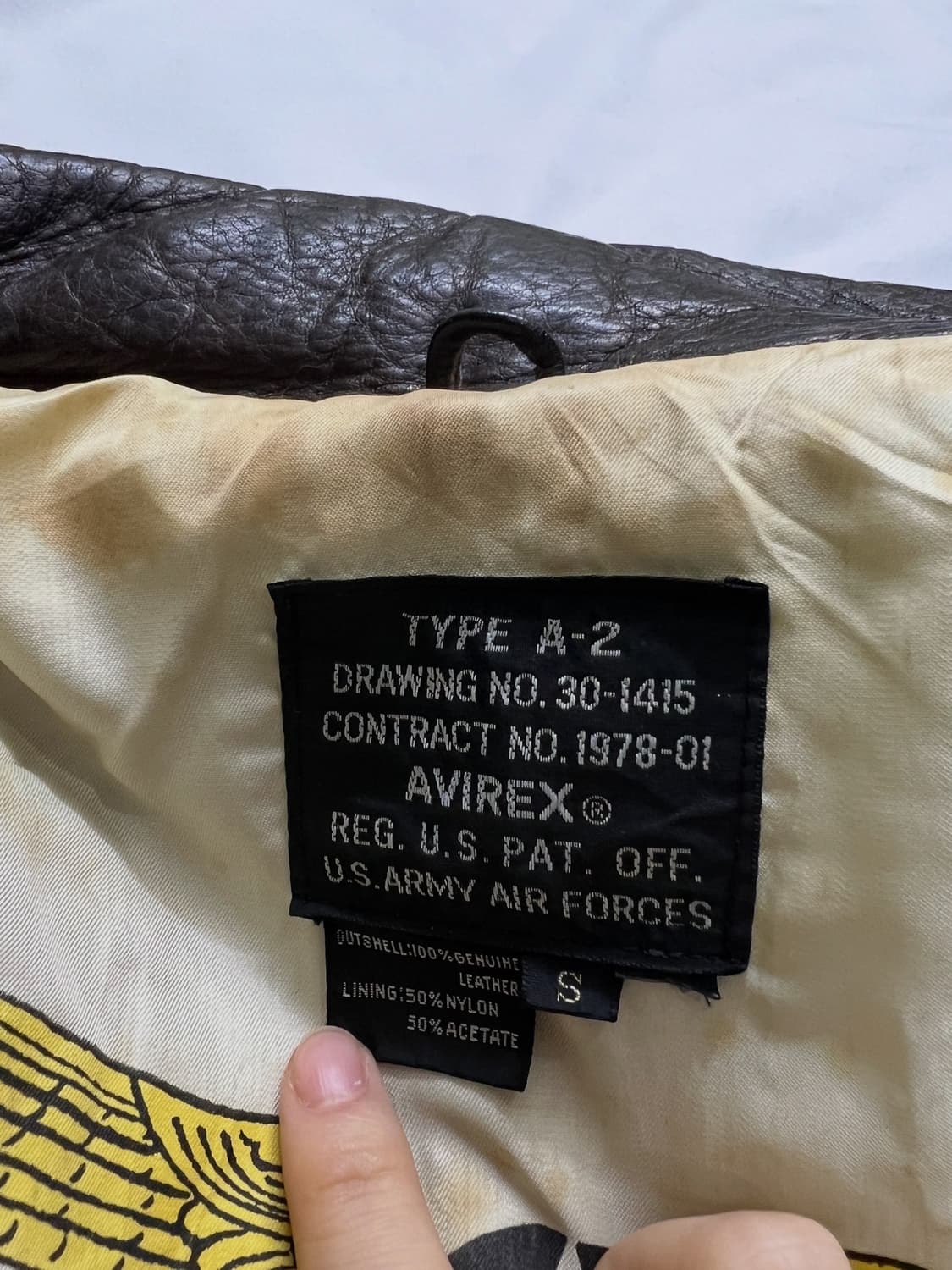 아비렉스 A-2 가죽자켓 상품이미지5