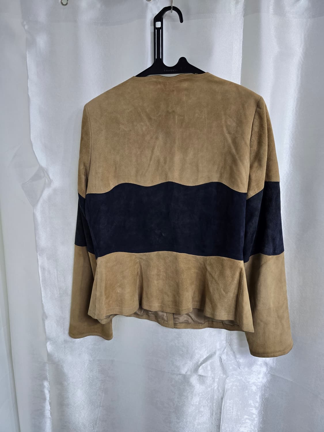 페라가모 스웨이드 배색 천연가죽 자켓 (1995) 상품이미지2