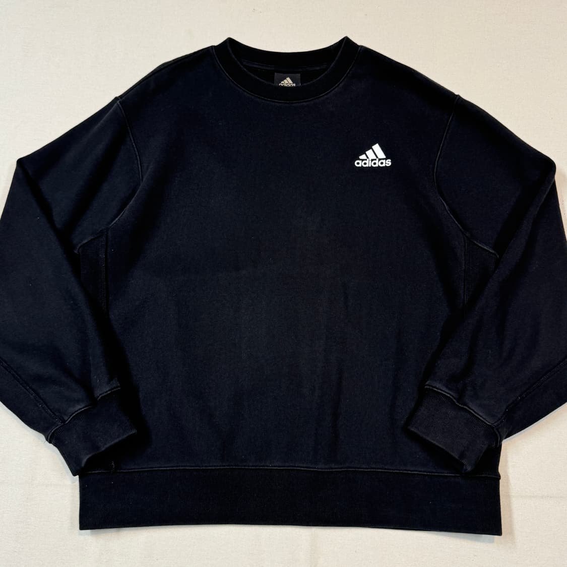 M) 아디다스 블랙 맨투맨 티셔츠 상품이미지2