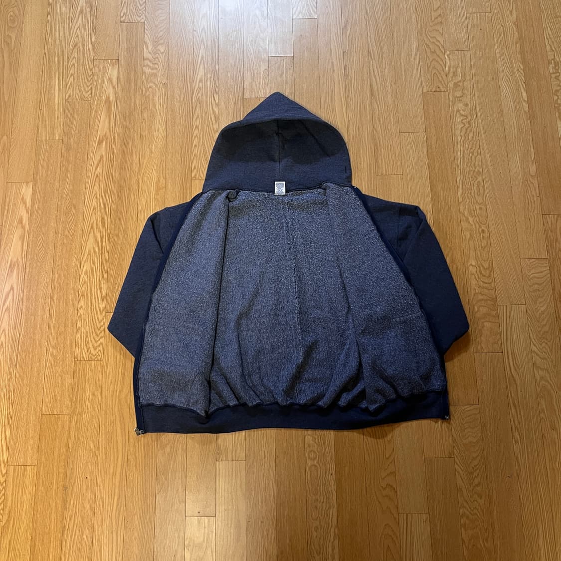 [XL] 90s 빈티지 러셀 후드집업 퍼플 그레이 상품이미지3