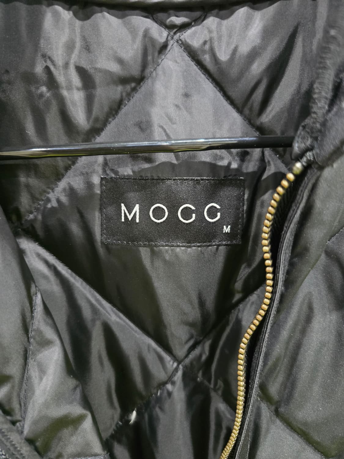 다이아 퀄팅 롱패딩 블랙 상품이미지2