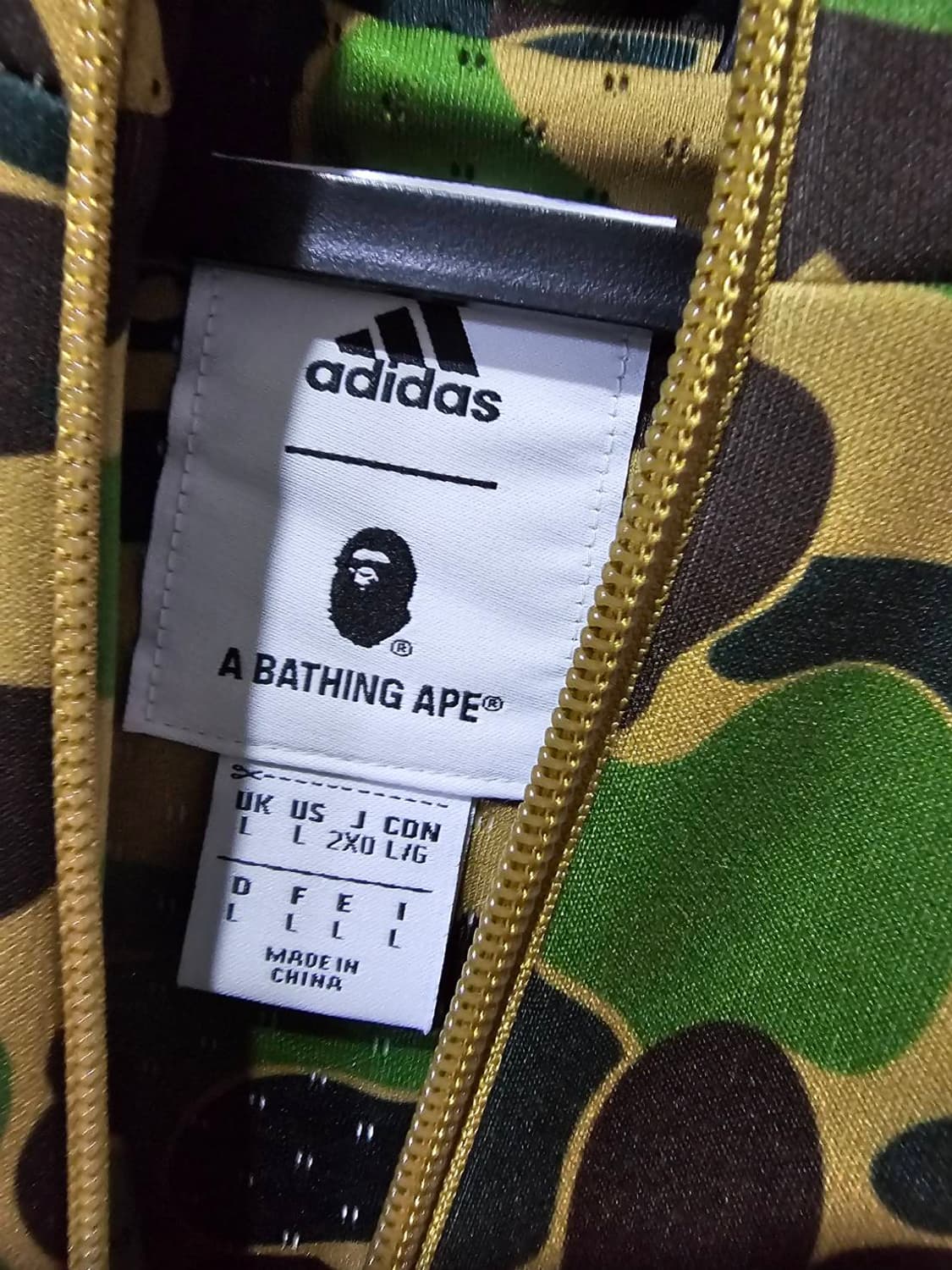 아디다스 베이프 샤크 후드집업 져지집업 105~110 상품이미지5