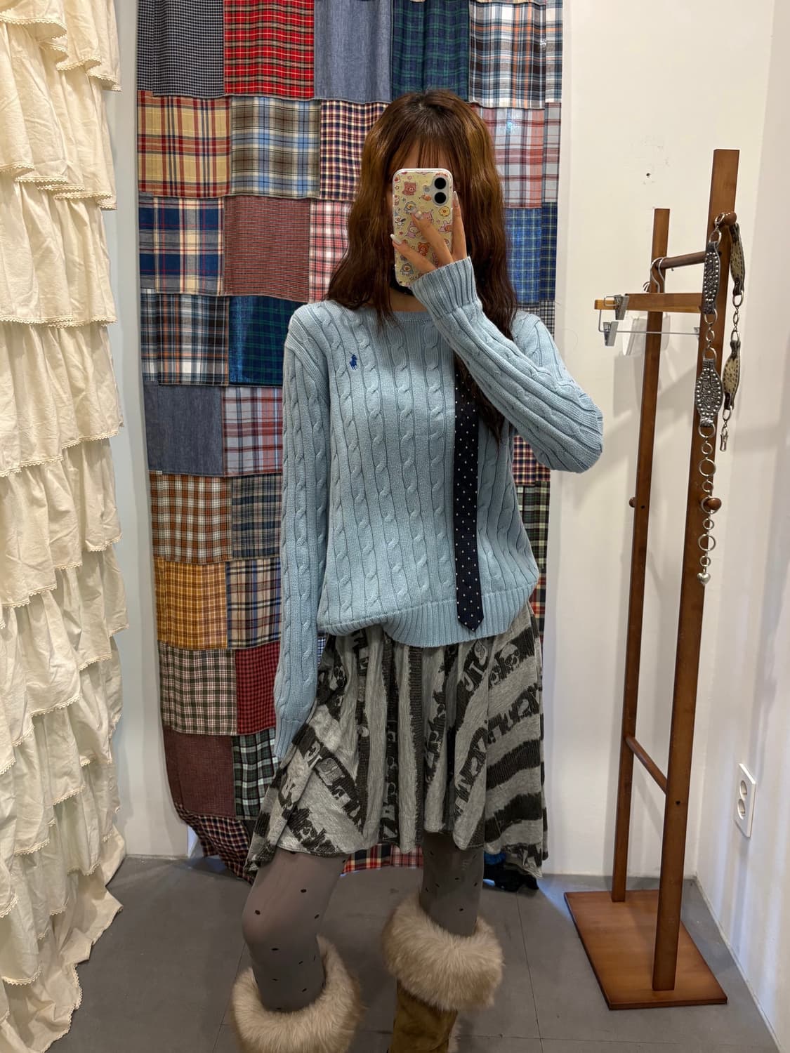 폴로 소라 꽈배기 니트 상품이미지2