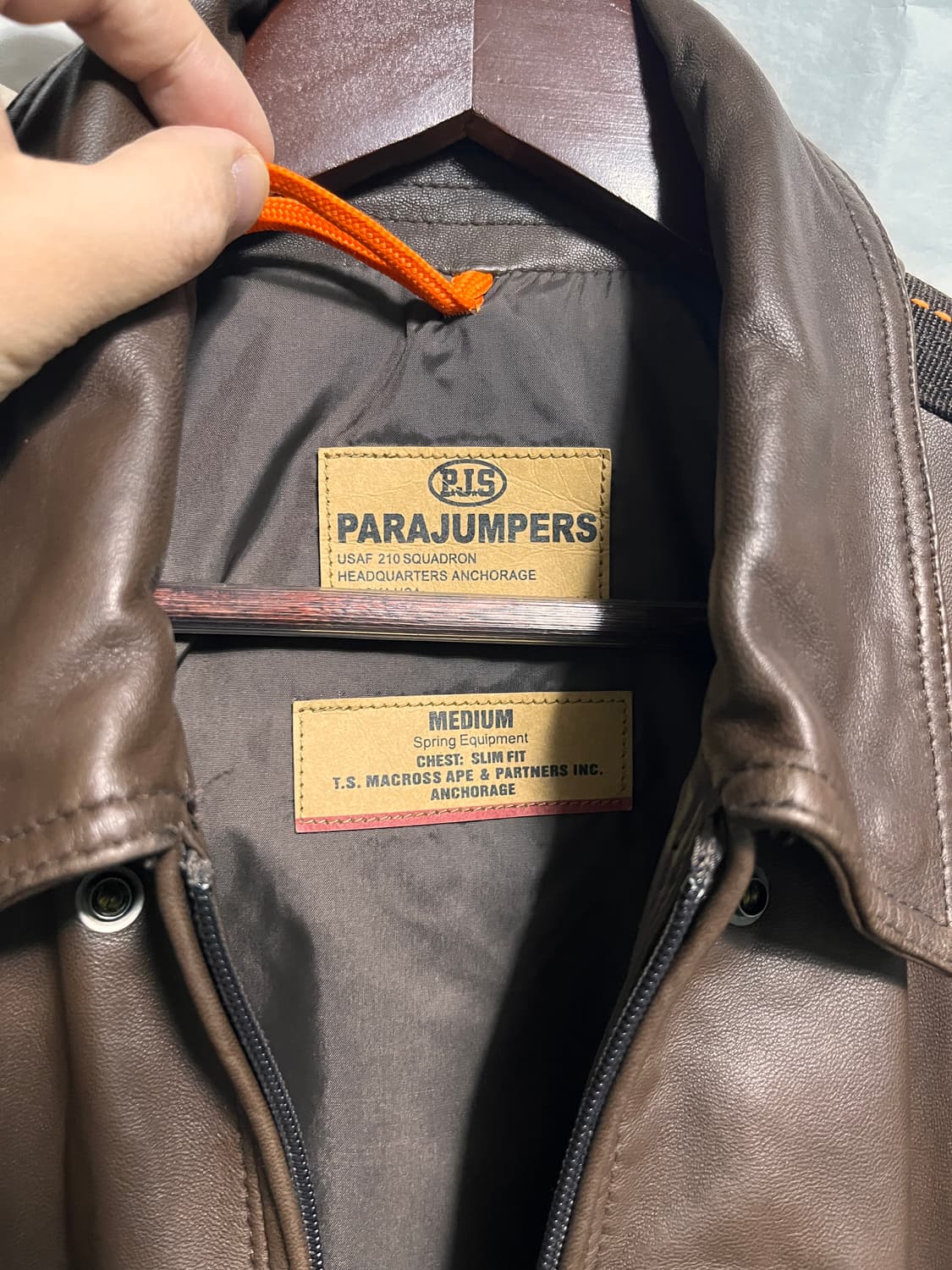 파라점퍼스   가죽 자켓 점퍼  M 상품이미지6