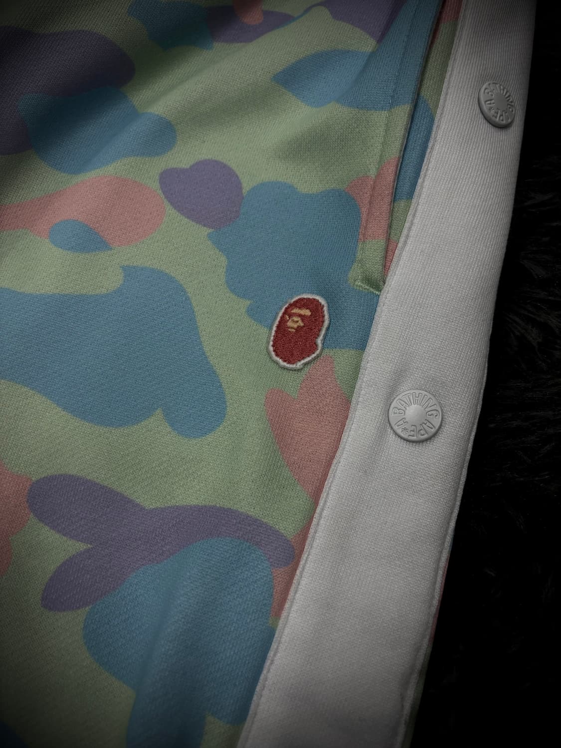 Bape 코튼캔디카모 패턴 밴딩 트랙팬츠 상품이미지4