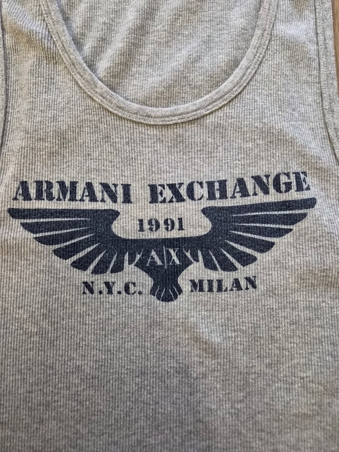 알마니(ARMANI) 익스체인지 골지 나시 슬리브리스 상품이미지2