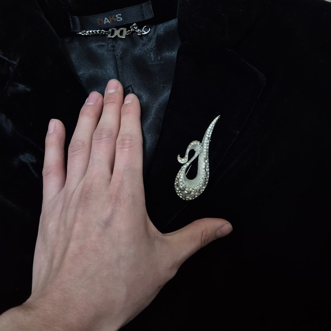 닥스 런던 여성 심볼 벨벳 싱글 블레이저 정장자켓 91-160 상품이미지5