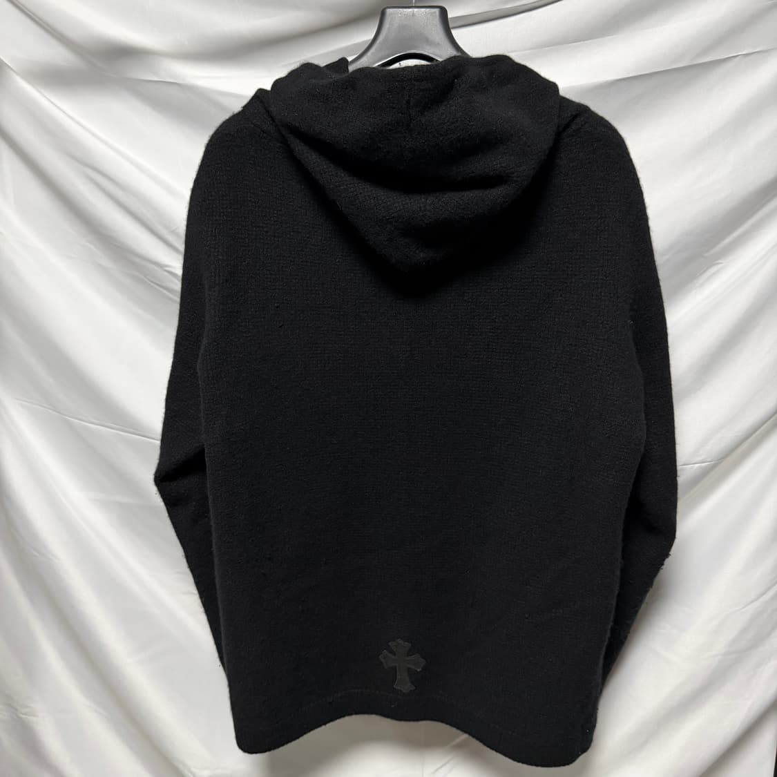 [S+급/XL] 크롬하츠 VIC 레더패치 캐시미어 니트 후드티 상품이미지5