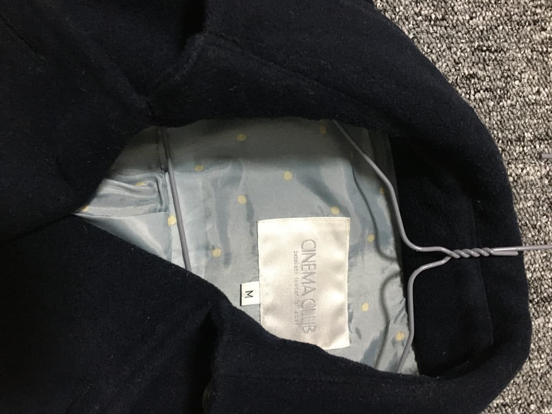 네이비 빈티지 더플 코트 상품이미지3