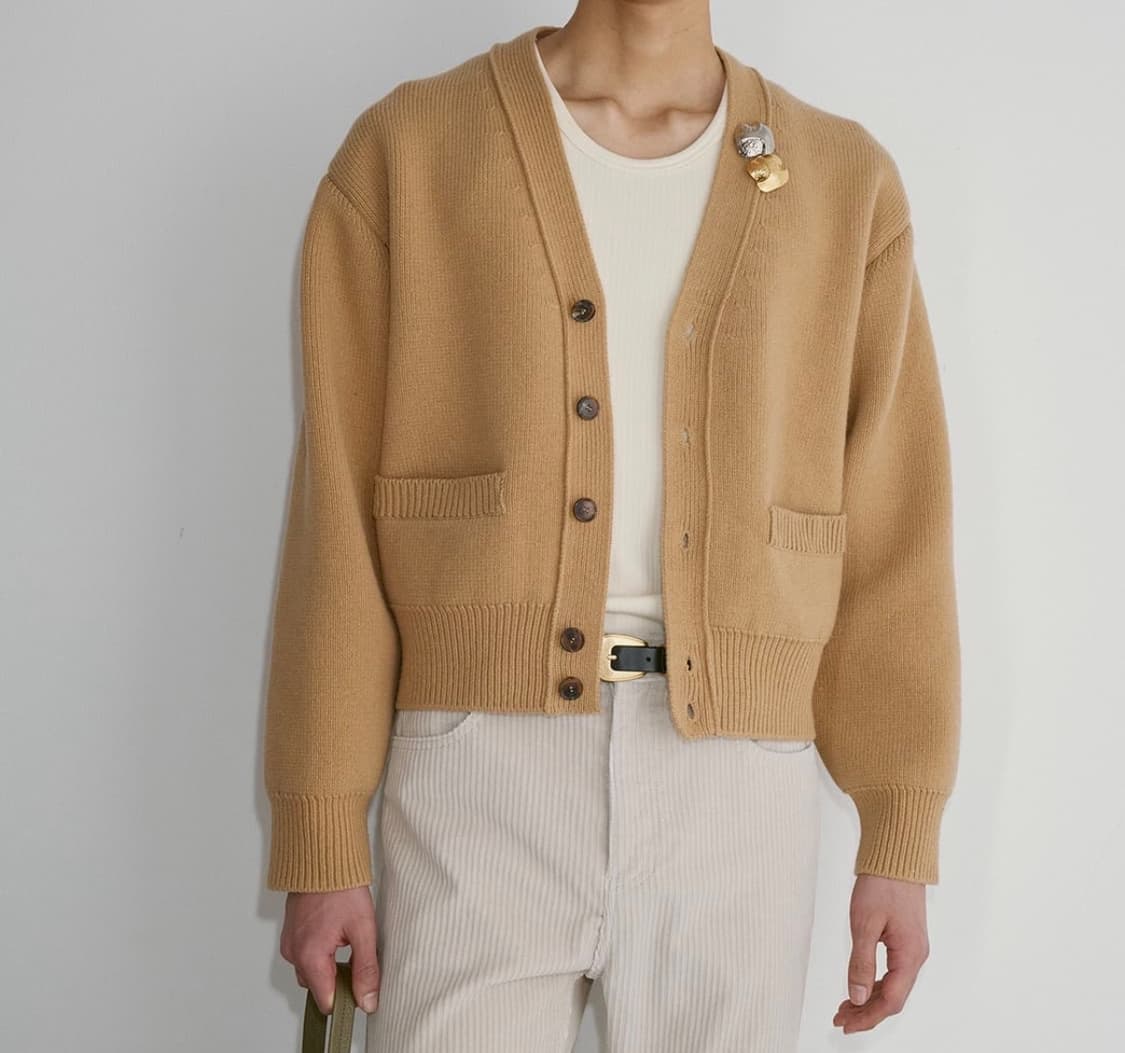 S 렉토 가디건 카멜 상품이미지1