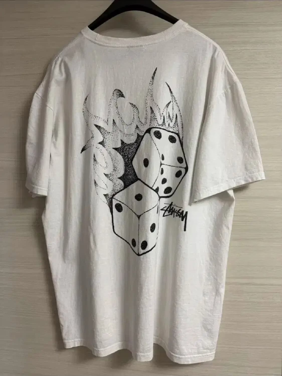 스투시 파이어 다이스 티셔츠 화이트 상품이미지1