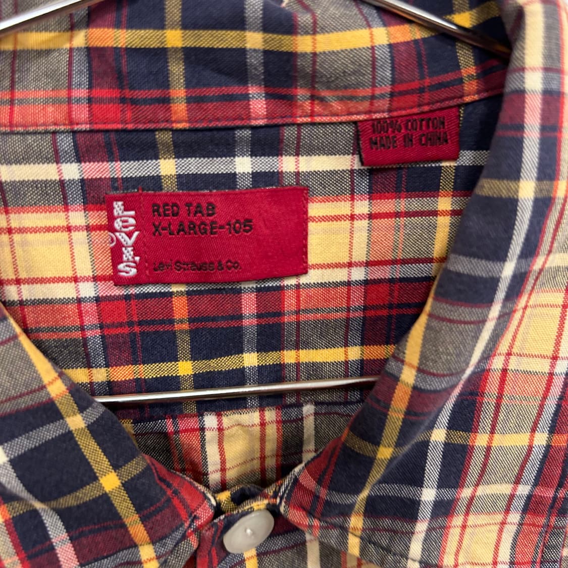 리바이스 레드탭 빈티지 코튼 체크 셔츠 상품이미지3