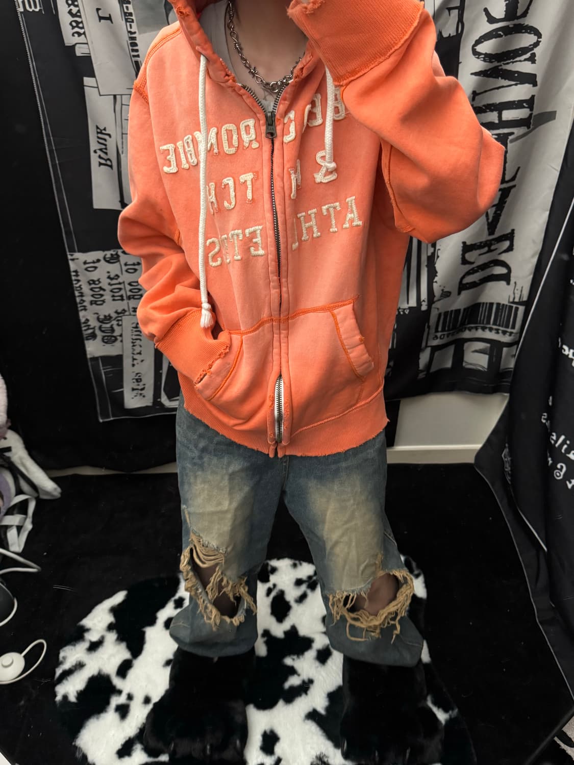 아베크롬비 후드집업 택사이즈 M 상품이미지2