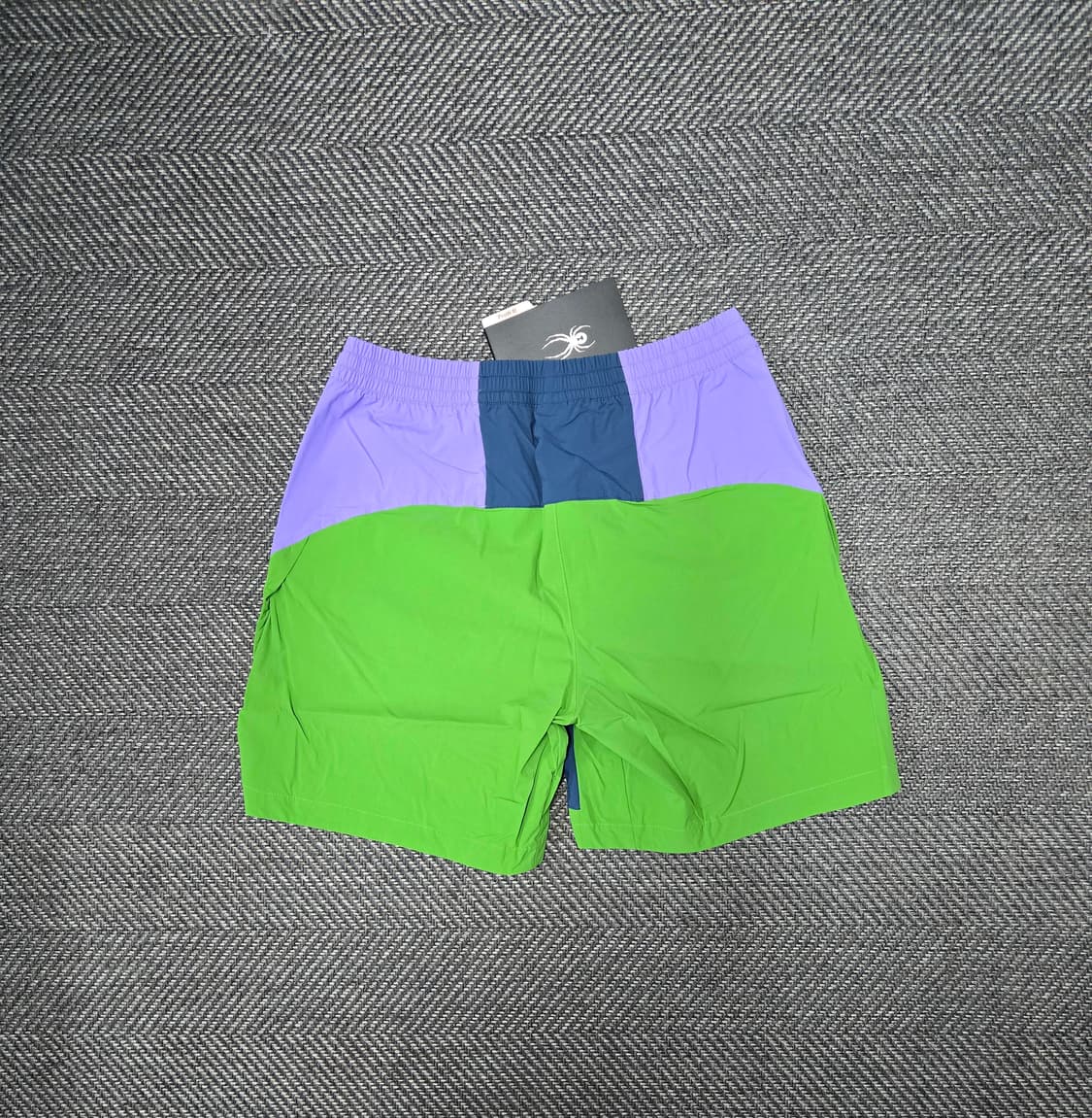 스파이더 컬러블록 우븐 반바지 상품이미지2