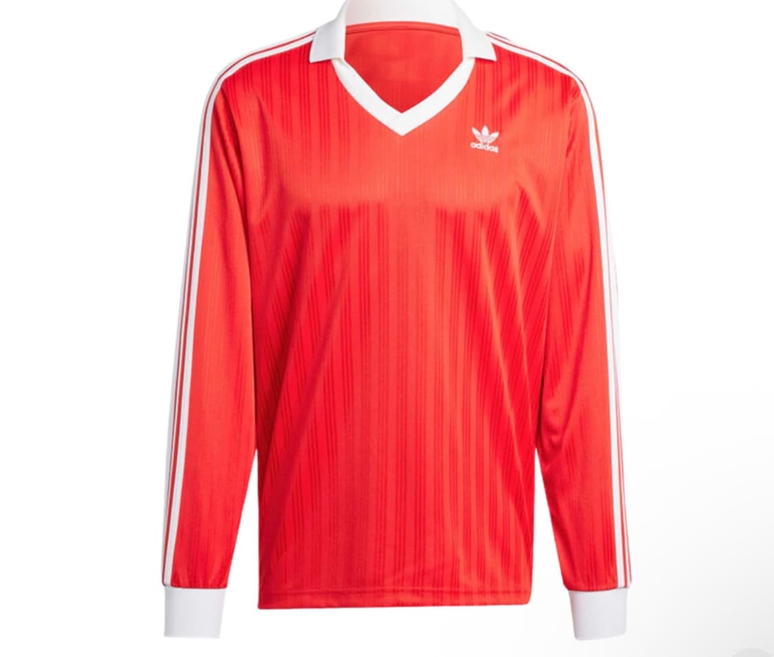 아디다스 오리지널 풋볼 롱슬리브 레드 티셔츠 상품이미지1