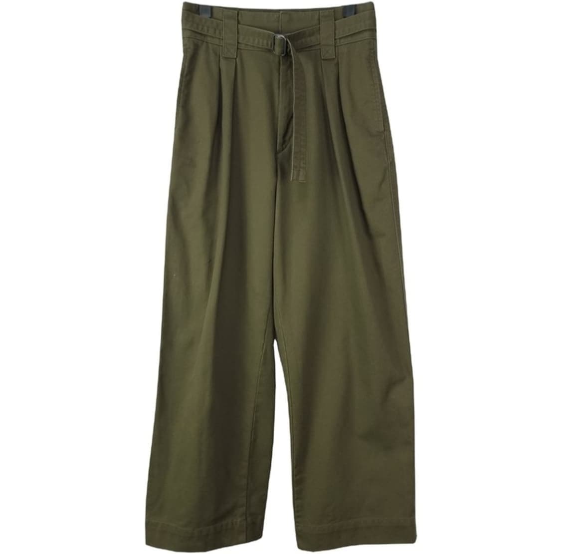 [유니클로 U 르메르] 루즈 핀턱 벵티드 팬츠 올리브 M18816 상품이미지2