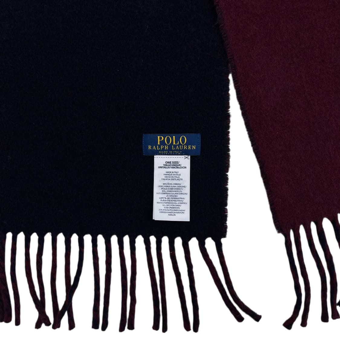 폴로 랄프로렌 그린포니 버건디 네이비 머플러 상품이미지6