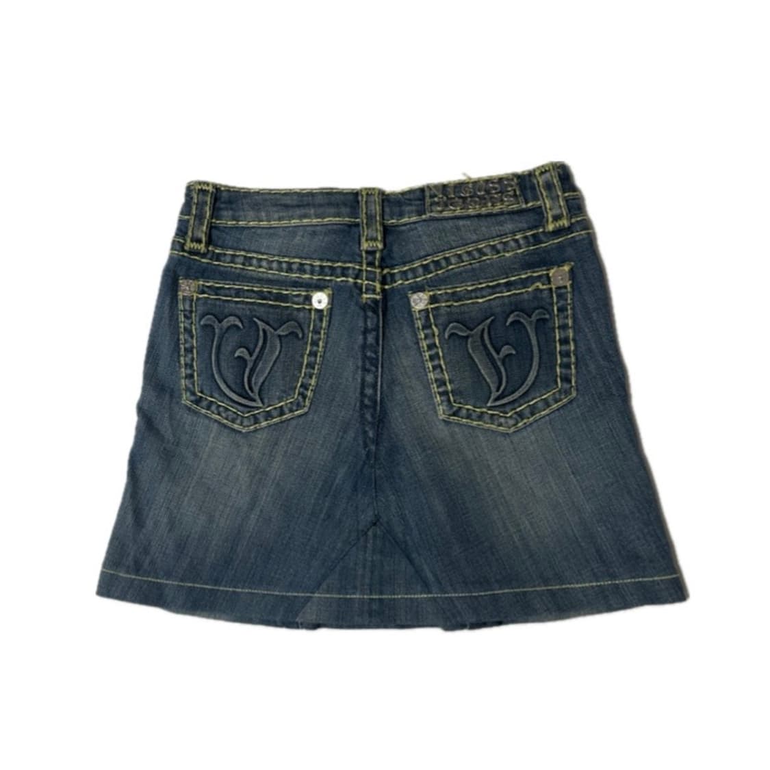 Y2K 데님 스티치 스커트 상품이미지2