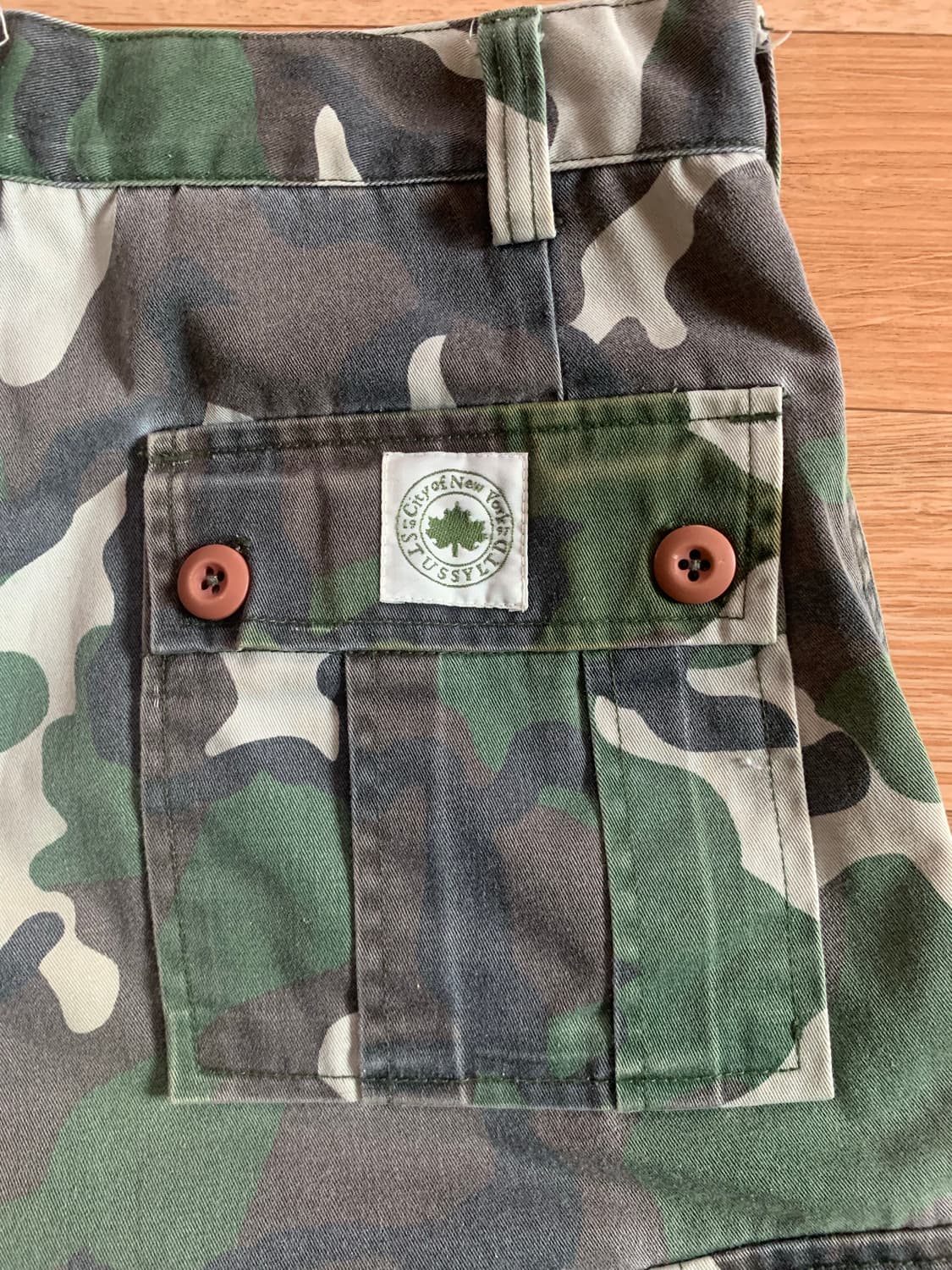 90s 올드스투시 카모 버뮤다 팬츠 상품이미지3