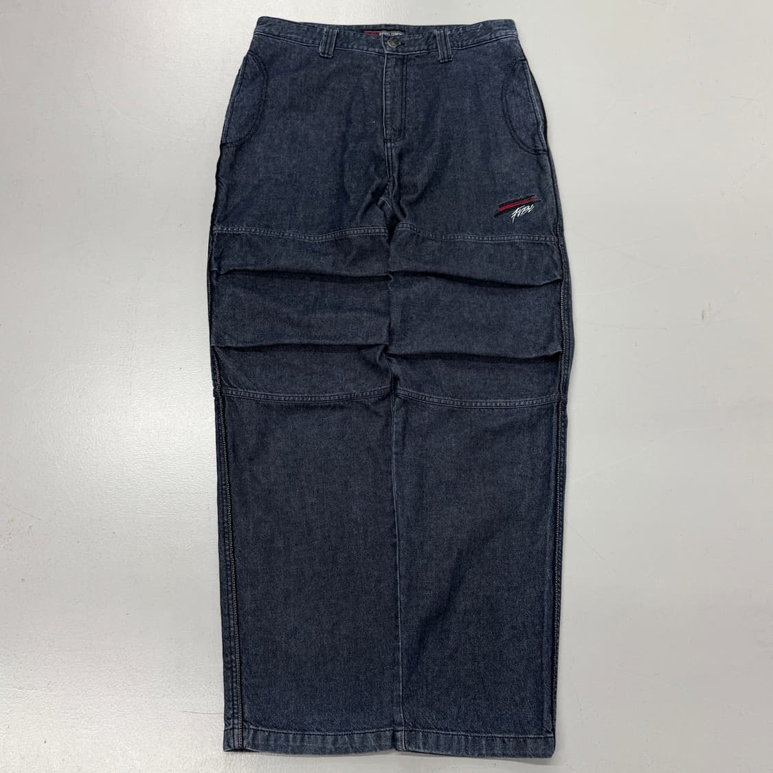 FUBU 후부 힙합 더블니 올드스쿨 새깅 데님팬츠 상품이미지2