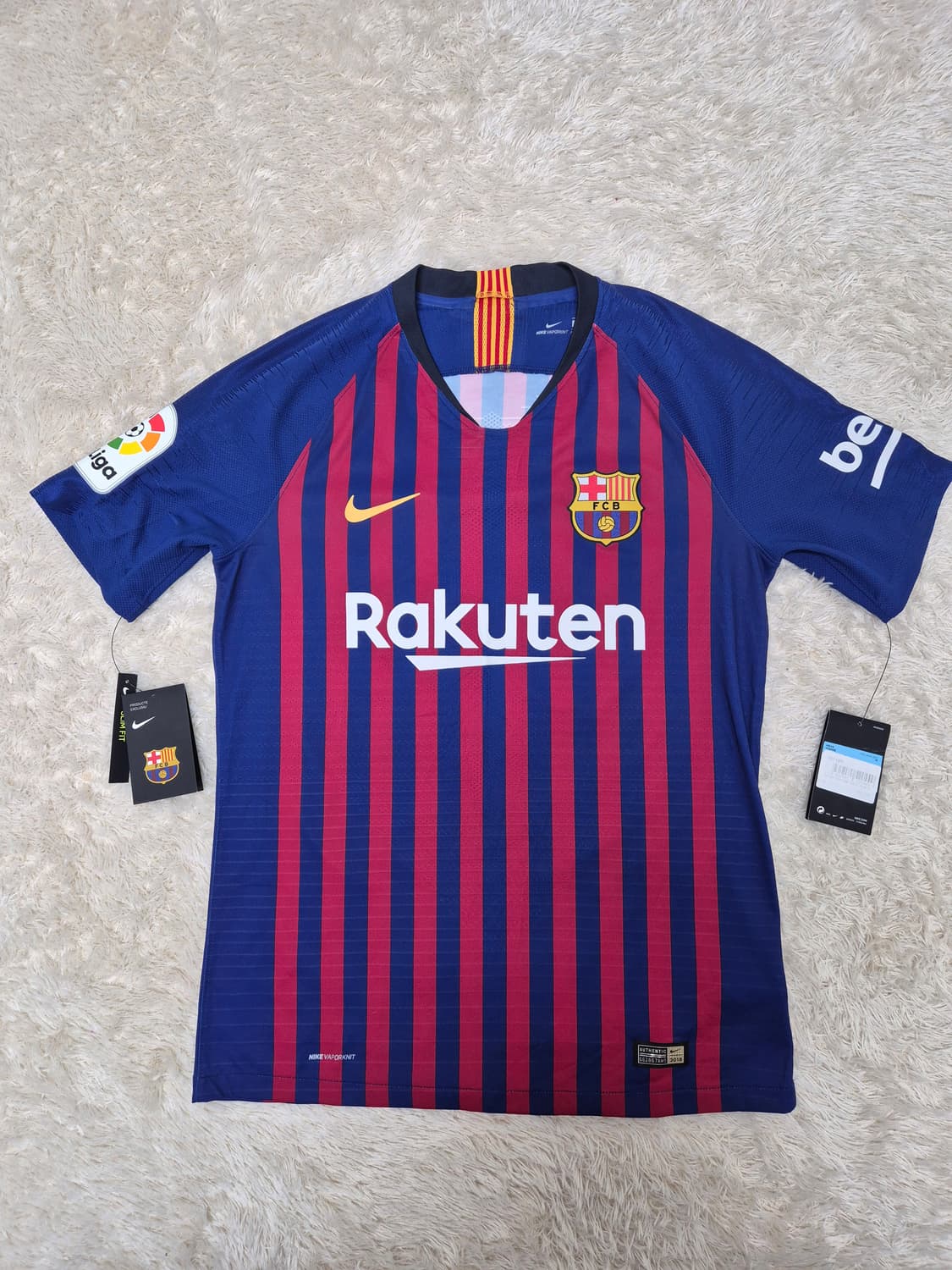 18-19 바르셀로나 홈 어센틱(베이퍼니트) 메시 #10 (풀패치) 상품이미지1