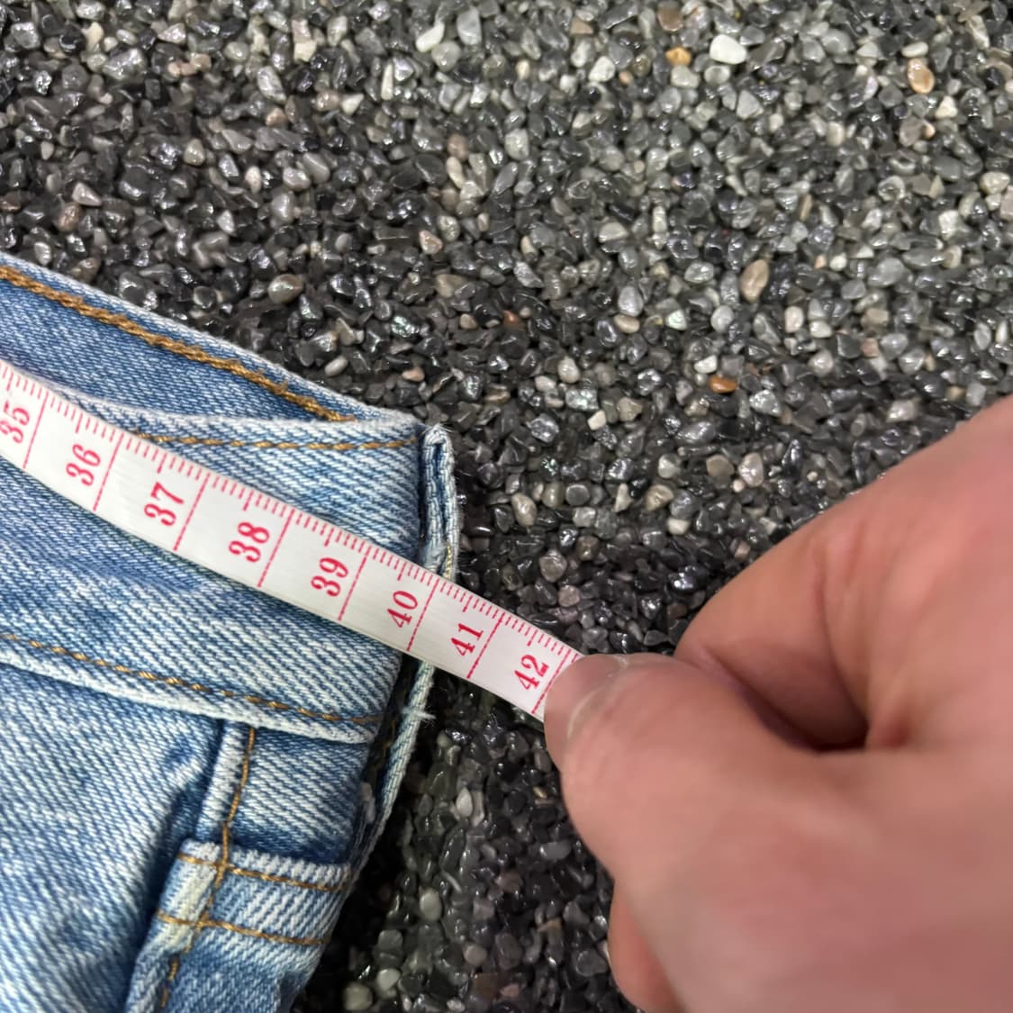 리바이스 501 연청 데님 팬츠 상품이미지5