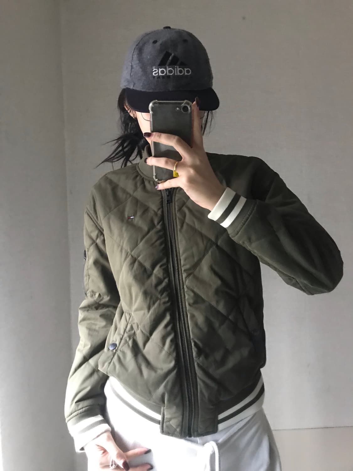 타미힐피거 카키 패딩 상품이미지1