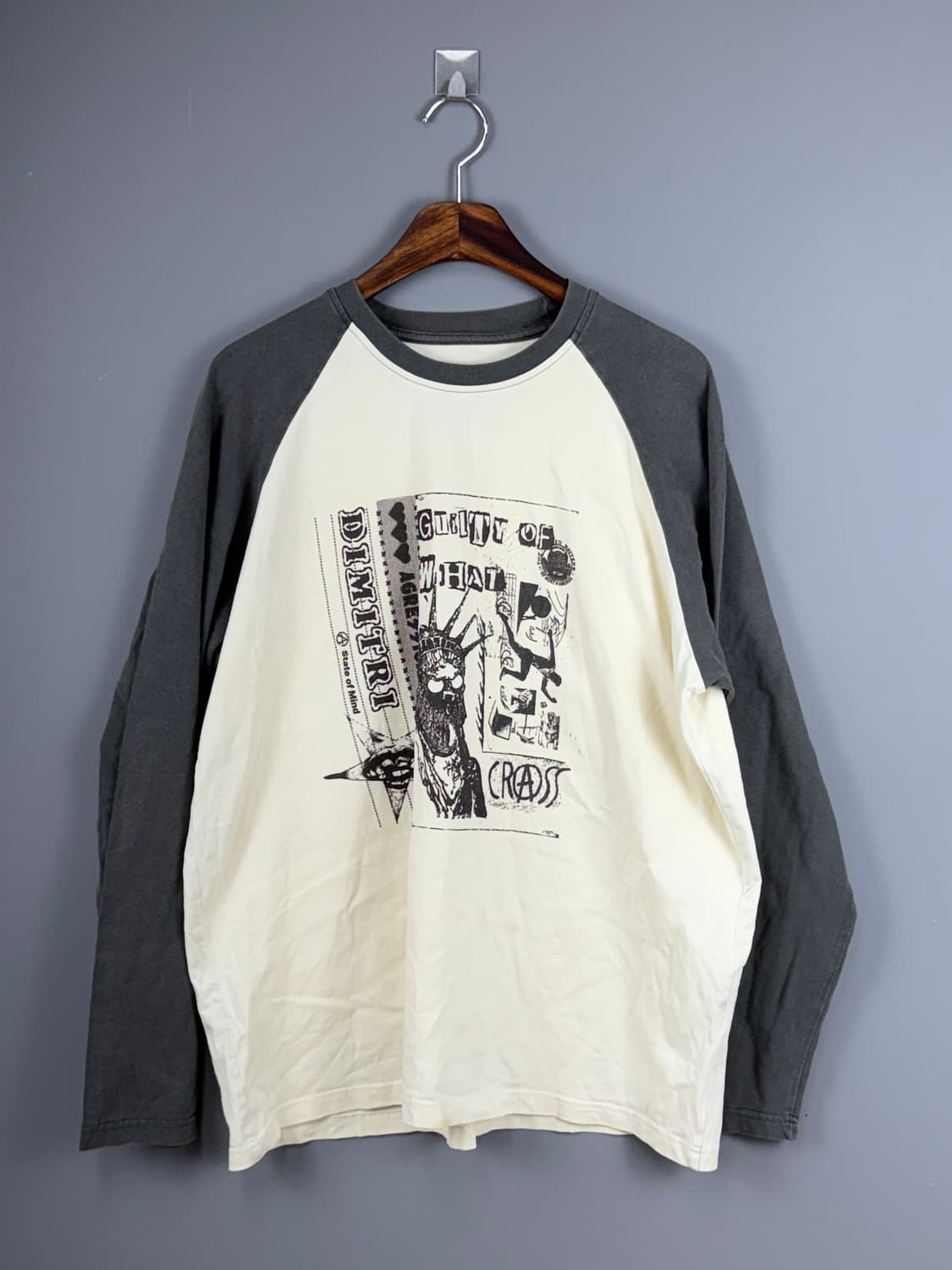 디미트리블랙 래글런 피그먼트 아트웍 티셔츠 E38 상품이미지2