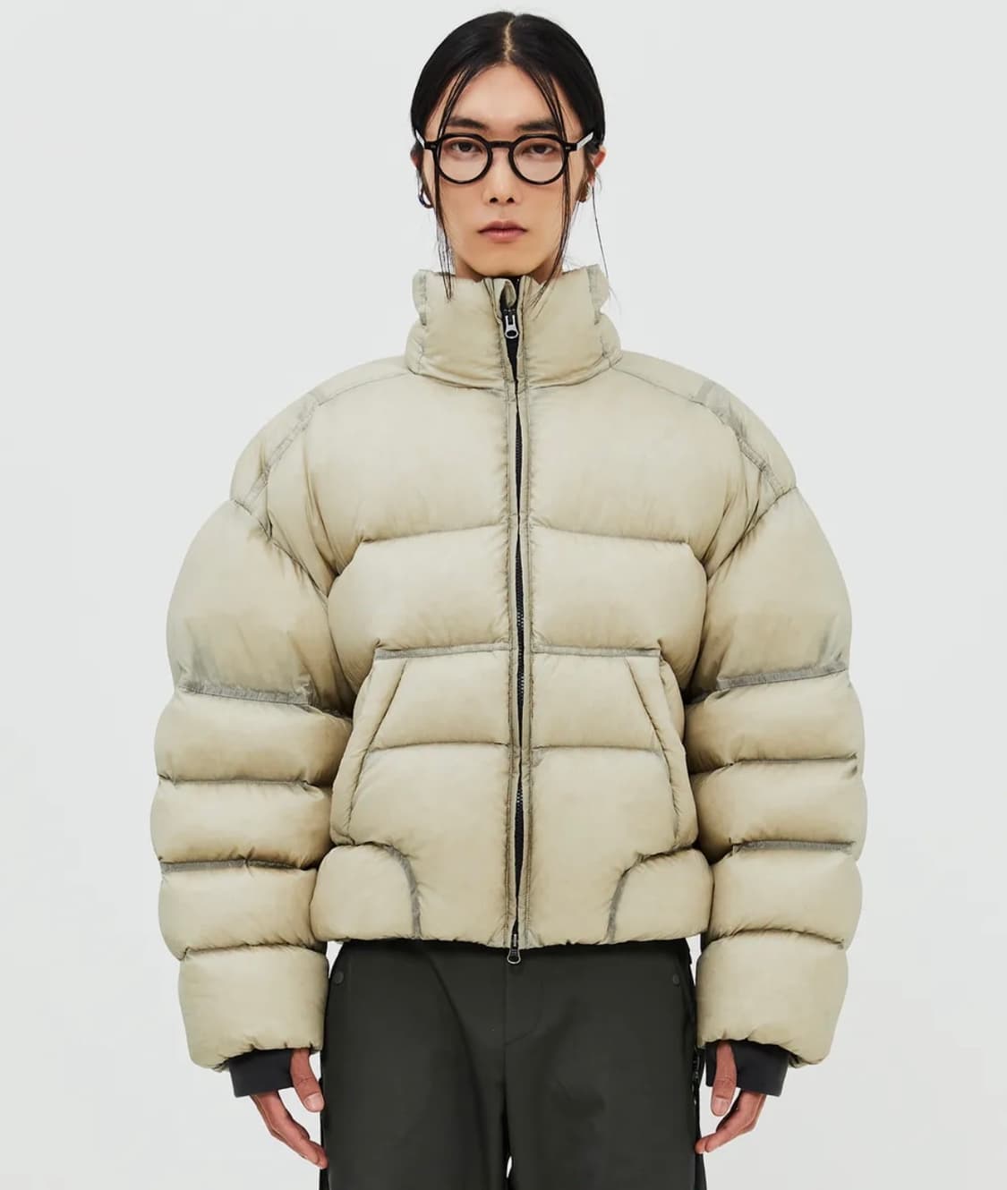 엘무드 하이퍼 크래프트 다운 푸퍼 패딩 블루치즈 상품이미지1