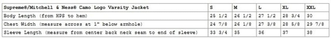 [M] 슈프림 미첼 & 네스 카모 로고 바시티 자켓 블랙 상품이미지6