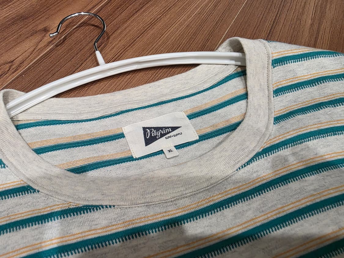 Pilgrim Surf+Supply 스트라이프 티 XL 상품이미지3
