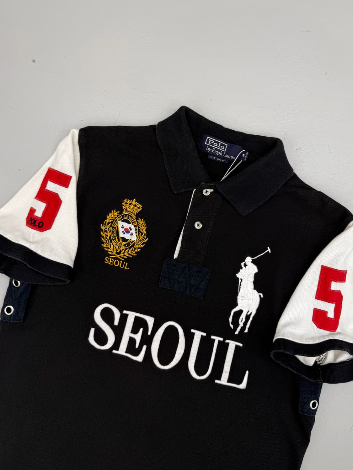 폴로 랄프로렌 90‘s 서울 치프키프 빅포니 럭비 카라 셔츠 상품이미지2