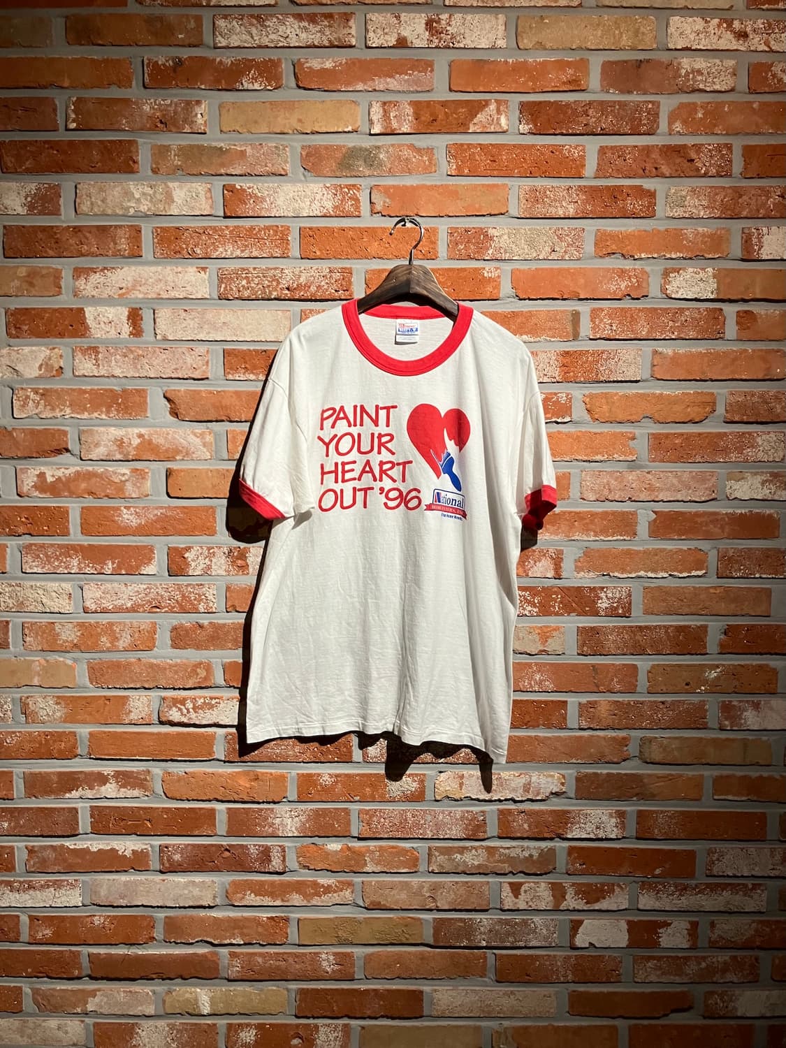 90s USA 빈티지 헤인즈 링거 티셔츠 상품이미지1