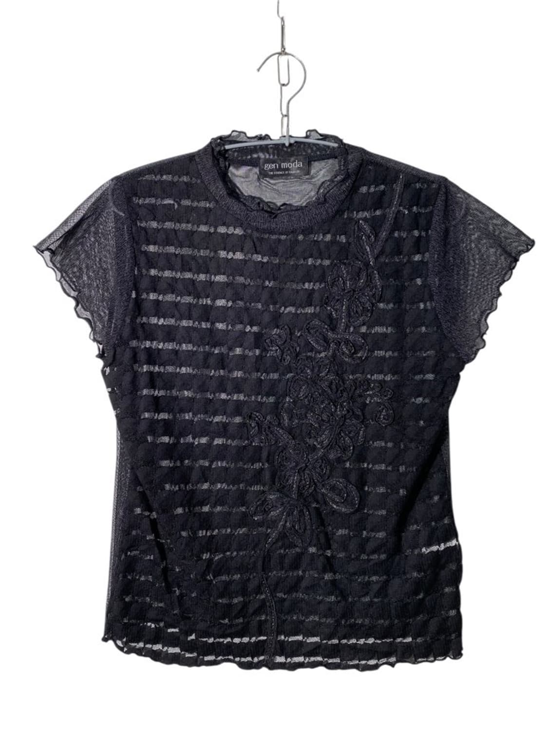 gen moda 시스루 반팔 티셔츠 상품이미지1