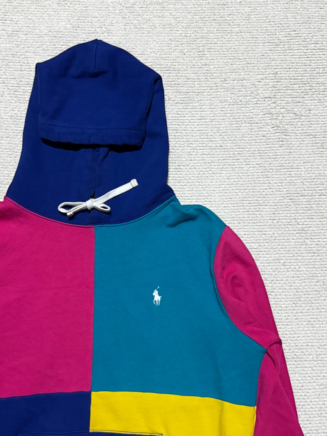 폴로 랄프로렌 컬러블록 후드티 M 상품이미지1