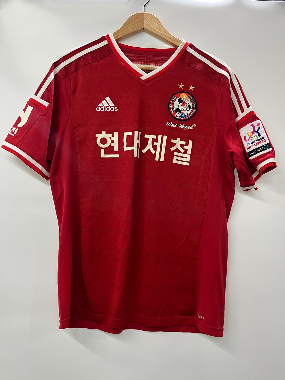 아디다스 인천 현대제철 레드앤젤스 축구 유니폼 110 사이즈 상품이미지1