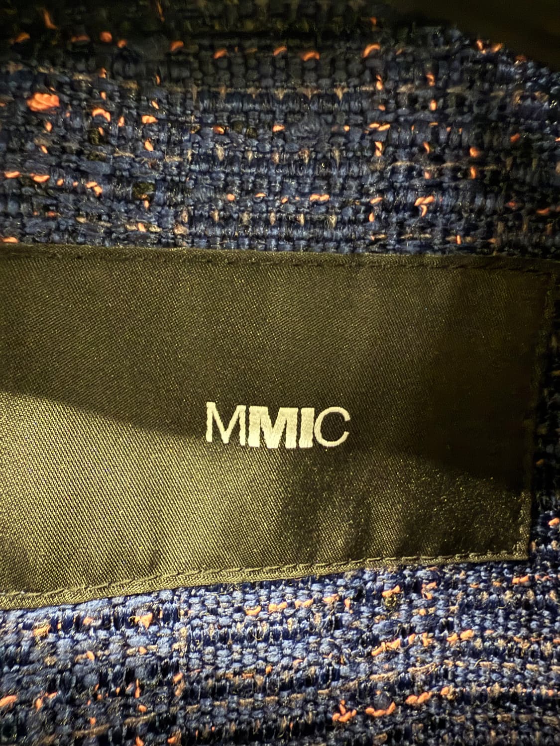 MMIC 트위드 오버핏 셔츠 자켓 네이비 F 상품이미지3