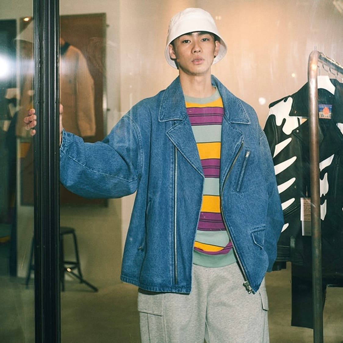 beams denim rider jacket 상품이미지1