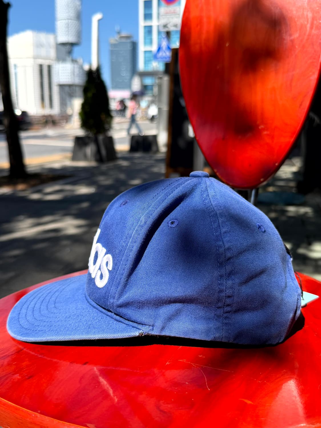 Adidas Blue & Green Logo Cap (OSFC) 상품이미지2