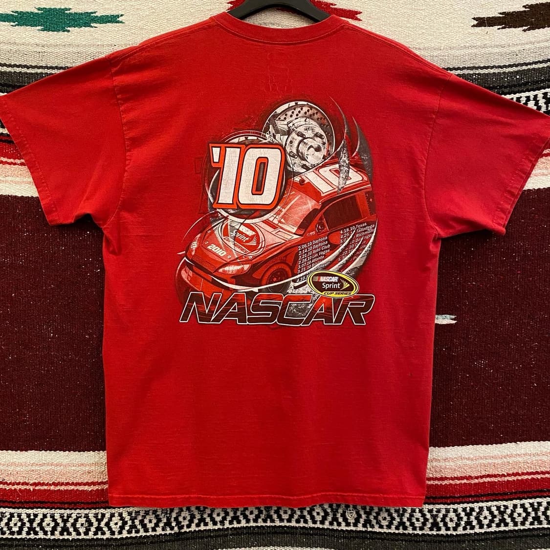레어 00s USA 위너스서클 2010 나스카 반팔티셔 상품이미지5