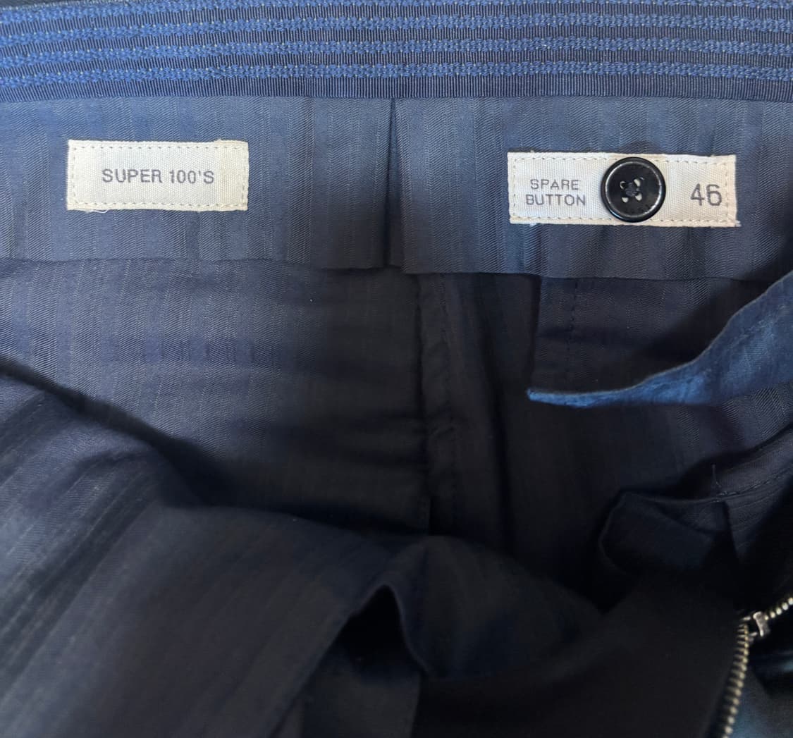 인코텍스 Incotex 블랙 팬츠 슬랙스 46 상품이미지3