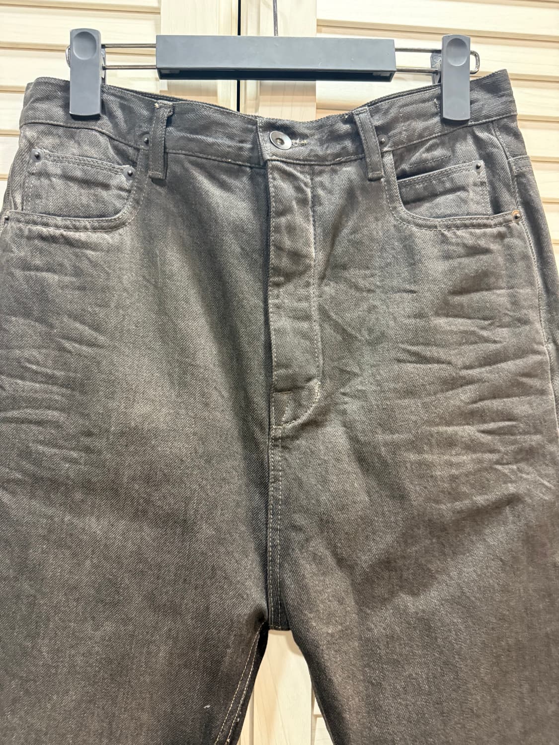 Rick owens 다크 쉐도우 블랙 데님 팬츠 26 상품이미지4