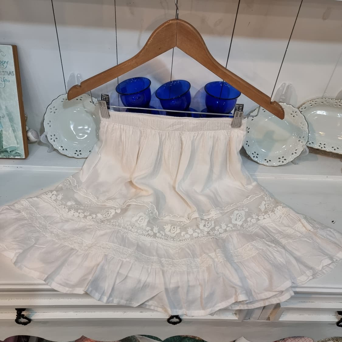 화이트 레이스 캉캉/티어드 스커트 상품이미지4